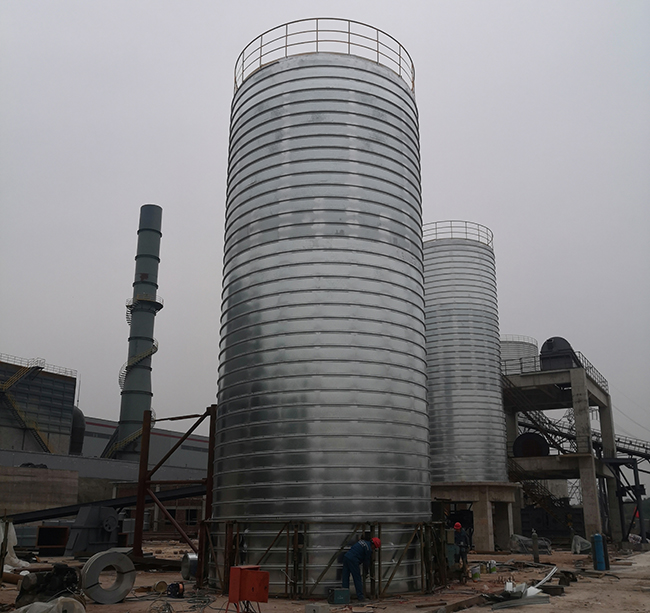 四川卷板倉項目六米倉完工